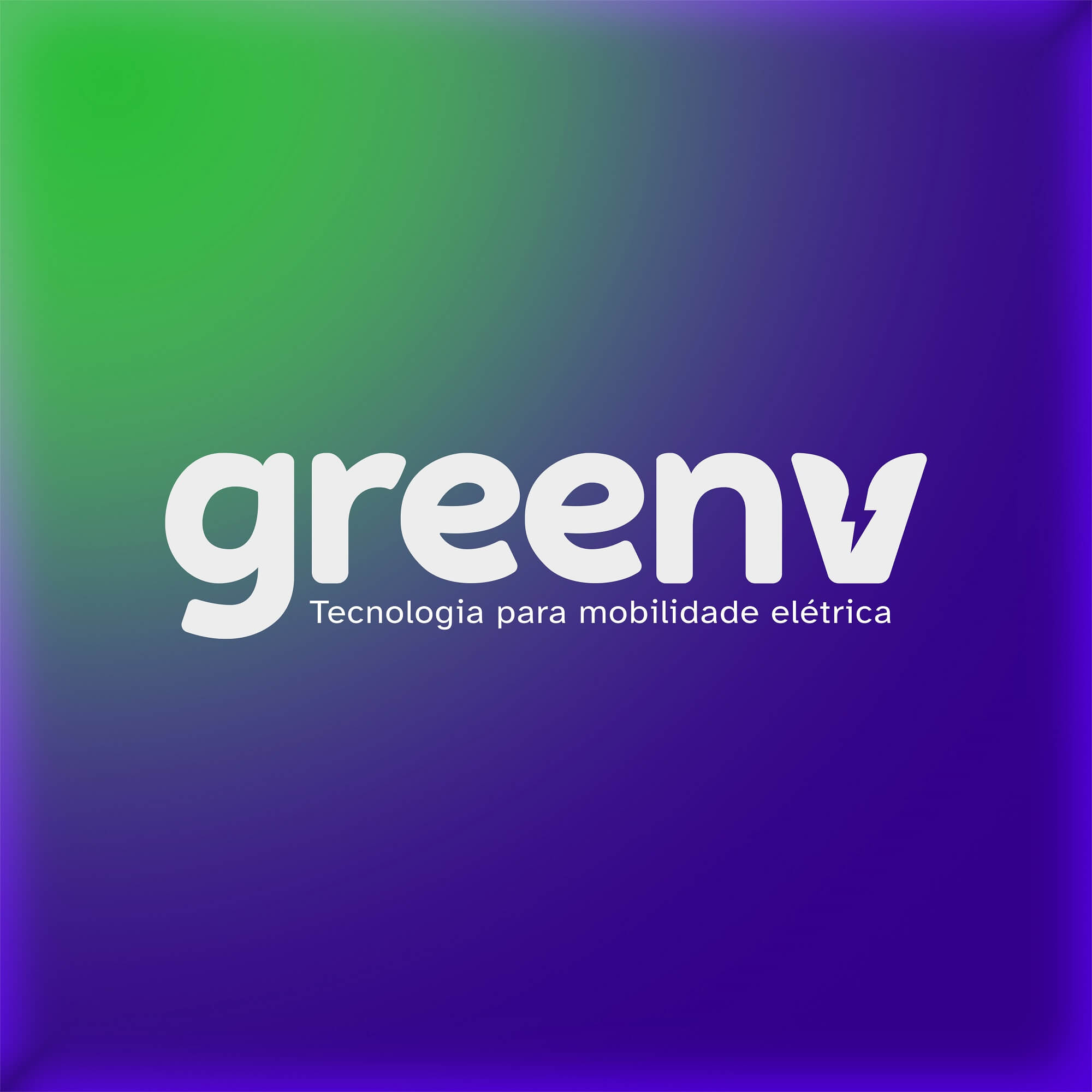 Identidade GreenV em verde e violeta